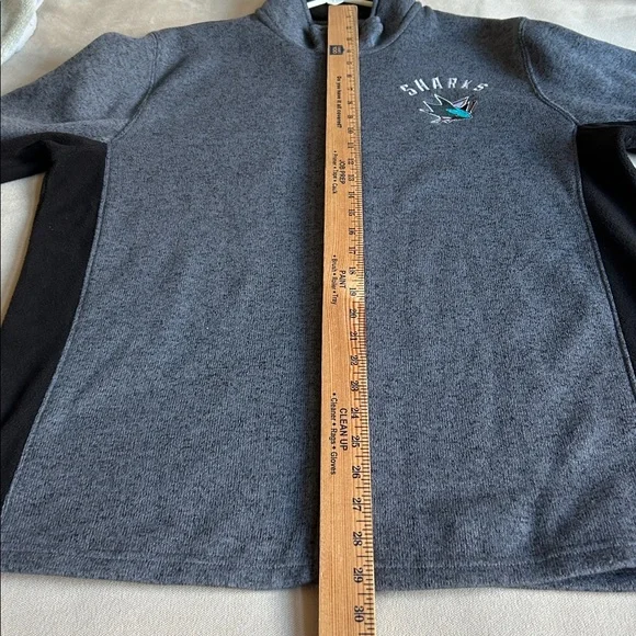 NHL Team Sweater/Jacket Full Zip San Jose Sharks Fleece Embroidered Logo Men’s L - Picture 8 of 8